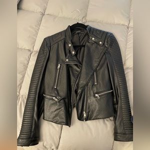 Zara faux leather jacket